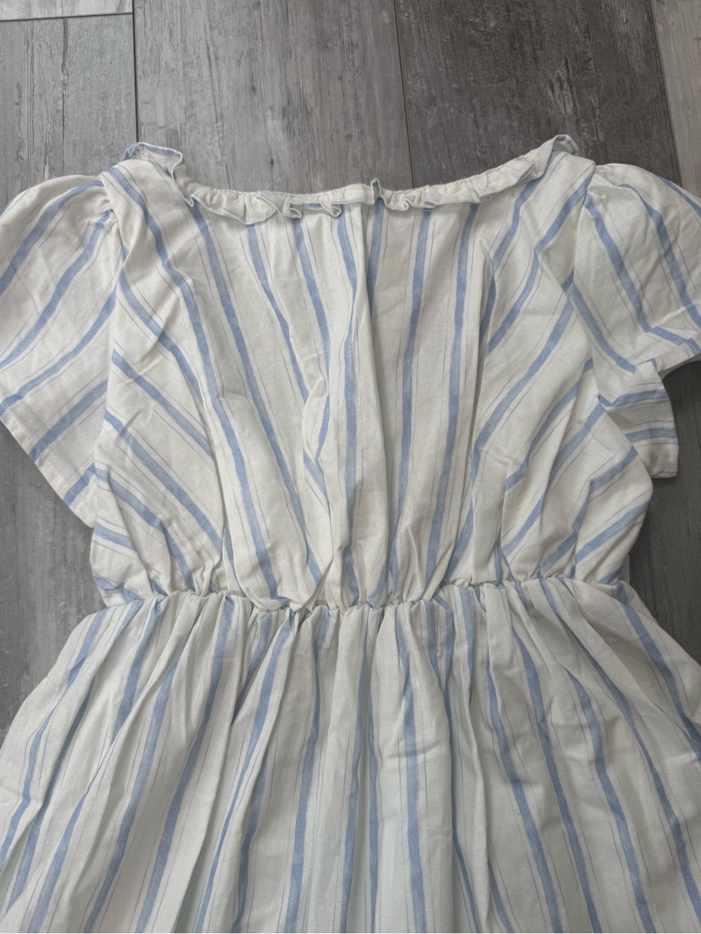 Princess Polly Monterrat Blue Stripe Cotton Mini Dress NWT US 2 Cottagecore - Picture 13 of 13